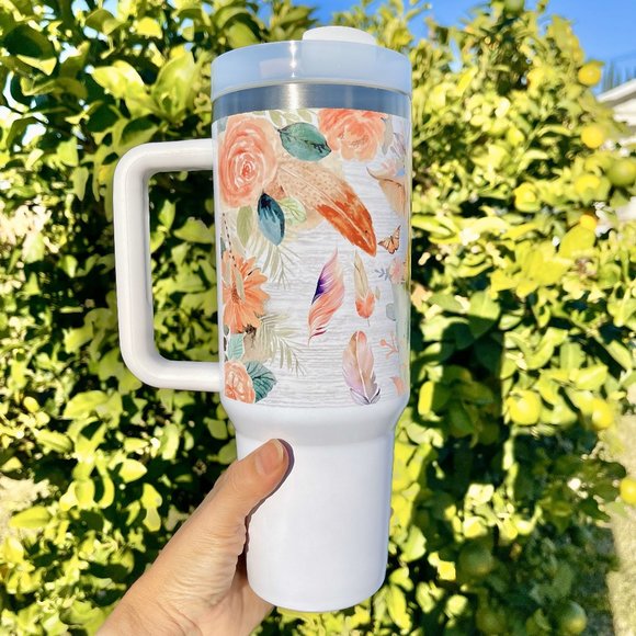 Christmas gift Baby Highland Cow In a Bucket 40 oz Tumbler BRAND NEW Double-wall - Picture 3 of 8